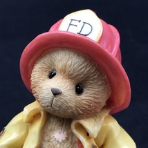 1996 Cherished Teddies Fireman Kurtis D. Claw Dalmatian Dog Spot Figurin... - $7.69