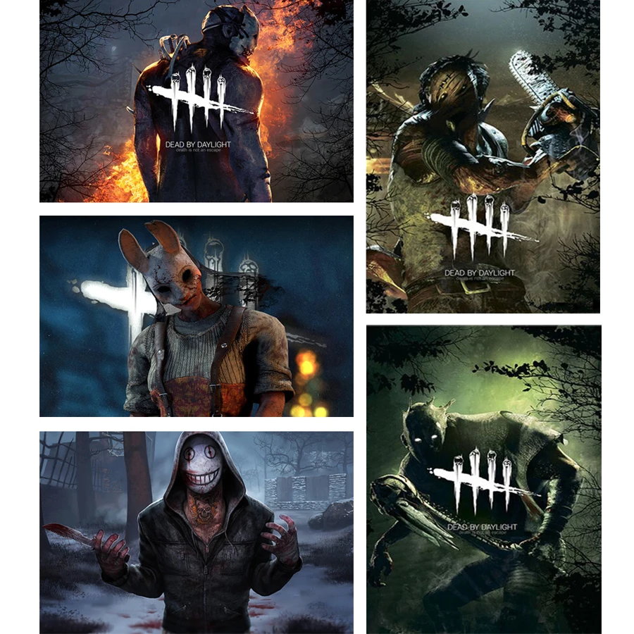 5D DIY Dead By Daylight Game Posters Diamond Painting Full Drill Embroidery - £10.81 GBP+
