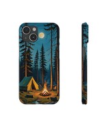 Moonlit Camping Slim Phone Case, Nature Lover Gift, Outdoor Adventure Ac... - £12.37 GBP