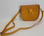 Fossil Yellow Suede Leather Drawstring Crossbody Belt Bag EUC - £43.65 GBP