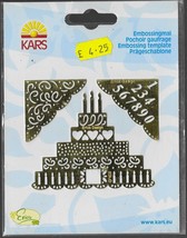 Kars. Birthday Embossing Template. Ref:013. Embossing Cardmaking Scrapbo... - £4.18 GBP