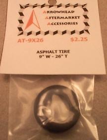 Scale Detail Accessories / Resin Asphalt Racing Tire - 9&quot; Wide X 26&quot; Tall - $2.25