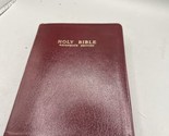 Holy Bible KJV Genuine Leather Red Letter Edition Reference World Publis... - $21.77