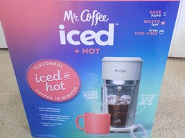 Mr. Coffee Single Serve Iced + Hot Tea Coffee Maker w/Reusable Tumbler - £30.99 GBP