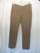 J.Crew pants Size 6R beige stretch straight leg inseam 28&quot; - £11.31 GBP