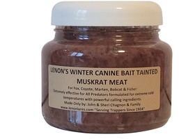 Lenon&#39;s Winter Canine Bait Tainted Muskrat Meat For Marten &amp; Fisher Trapping - £7.99 GBP+