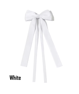 Ribbon Bowknot Hair Clip For Women Girls, Double Bow Long Tassel Barrett... - $7.99