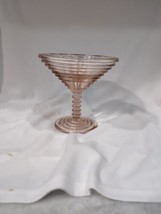 Vintage Anchor Hocking Manhattan Pink Depression Martini Cocktail Glass ... - £31.02 GBP