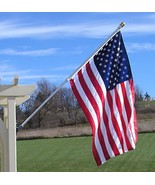 Imported 3x5 Foot Outdoor Nylon American Flag With Deluxe 6&#39; Tangle Free... - $58.36 CAD