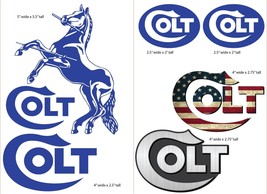6 Colt Decals - Vinyl Decals Hunting Firearms Indoor or Outdoor High Quality - £7.88 GBP