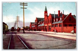 Union Depot Street View Ogden Utah UT DB Postcard R27 - £3.68 GBP