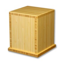 Biodegradable, Eco-friendly Bamboo Adult Funeral Cremation Urn, 210 Cubic Inches - £280.63 GBP