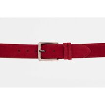 The Bari Red Suede Leather Belt image 2