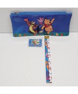 Vintage Disney Winnie The Pooh School Pencil Case Pouch &amp; 2 Pencils &amp; Er... - $14.75