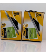 Pack of 2 BIC Round Stic Xtra Life Ball Pen Medium Point 1.0 mm Black 12... - $18.87 CAD