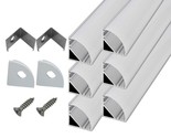 6-Pack 1Ft/30Cm 16X16Mm Led Aluminum Channel System With Cover V Shape, ... - $25.99