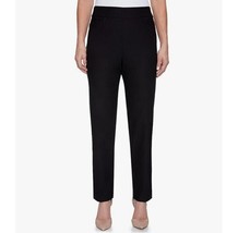 Alfred Dunner Womens Plus 22W Black Classic Allure Proportioned Pants NWT Q60 - £20.81 GBP