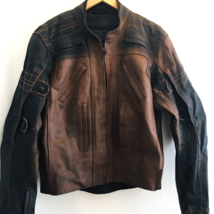 VULCAN Jacket Motorcycle Gear XL Quality Brown Black Quilted Padded Inne... - $123.49