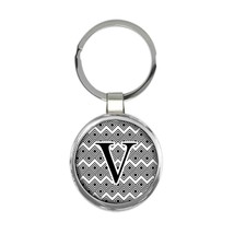 Monogram Letter V : Gift Keychain Alphabet Initial Name ABC - $7.99