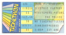The Police Concert Ticket Stub April 20 1983 Philadelphia Pennsylvania - £27.24 GBP