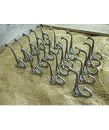 25 COAT HOOKS 4&quot; HAT ENTRY WAY HALL TREE KEYS HAT TOWEL BATH CLOSET CAST... - $36.99