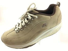 SH20 Skechers 8.5 Shape Ups XF Energy Blast Tan Nubuck Leather Toning Rocker - $17.87