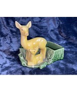 Shawnee Art Pottery Yellow Deer &amp; Fawn Green Planter #669 Made in USA 6&quot;... - £42.24 GBP