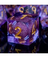 Dnd Liquid Core Dice, 7Pcs Resin Sharp Edged Dice Set For Dungeons And D... - £37.65 GBP