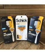 3x Schick Hydro Skin Comfort Stubble Eraser 3 Razor Handle + 6 Cartridge... - $18.69