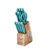 The Pioneer Woman Breezy Blossoms 11-Piece Stainless Steel Knife Block S... - £40.83 GBP