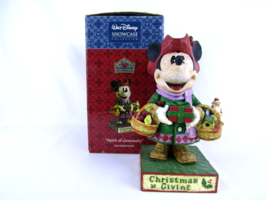 WDW Disney Showcase Spirit of Generosity Mickey Jim Shore Figurine Chris... - $32.52