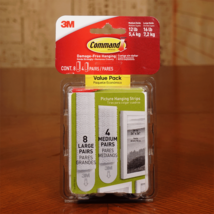 Command Picture Hanging Strips  Removable Holds Up to 16 lb  White 24/PK... - €8,86 EUR