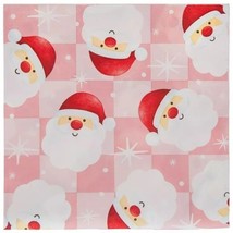 Design Studio Pink Checkerboard Santa Napkins 6.5x6.5 In. 100 Count - $16.82
