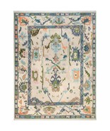 Oushak Hand Knotted Turkish Design Rug living room Beige Checkered Rug C... - $308.55+