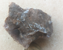 Natural MINERAL Rough Raw FLINT Ancient Stone Rock Modiin Israel #487 - £4.34 GBP