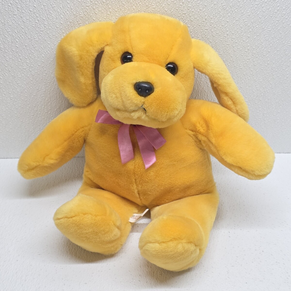 Plush Ceations Inc. Vintage 1993 Yellow Dog Pink Bow 16" Plush - $44.45 Plush Ceations Inc. Vintage 1993 Yellow Dog Pink Bow 16" Plush - $44.45