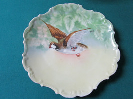 Antique Limoges Flambeau Lbdc Hand Painted Bird Charger Wall Plate Signed Andre - £136.23 GBP