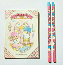 Little Twin Stars Pencil Mini Notebook Old SANRIO 1989 1991 Vintage Retro Rare  - £26.70 GBP