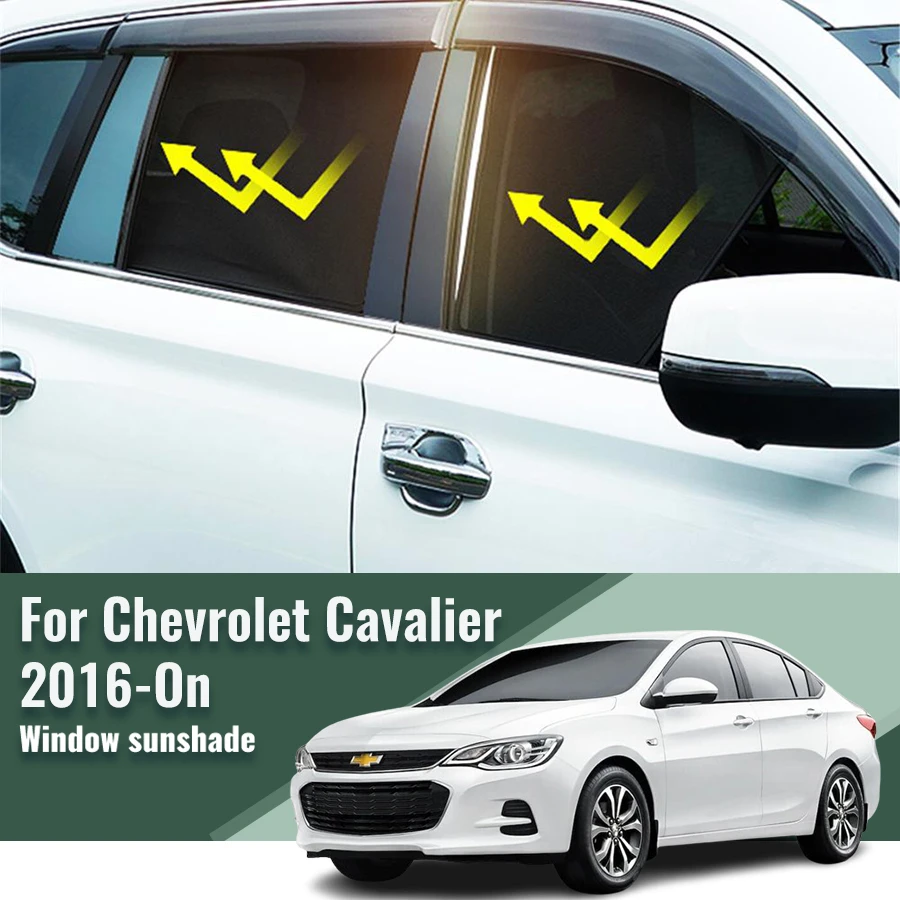 For Chevrolet Cavalier 2016-2023 Side Window Sun Shade Visor Magnetic Car - £40.05 GBP+
