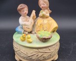 Vintage Josef Originals Little Green Apples Music Box Made In Japan Works - $29.69