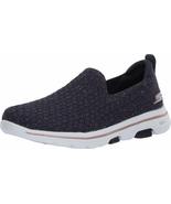 Skechers Women&#39;s GO Walk 5-Brave Sneaker, Navy/Gold, 11 M US - $67.88