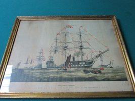 The Queen&#39;s Birthday. The James Watt,Chromolithograph 1856 by George Lei... - $208.73
