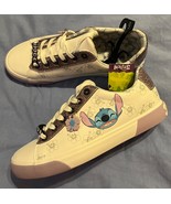 NWT Disney Lilo Stitch Women&#39;s Sz. 9 Shoes Low Top Lace Up Sneakers Casu... - $505.67 MXN