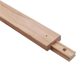 Btibpse Wooden Drawer Slides 17-3/4 Inches Classic Wood Center Guide Track with  - £15.16 GBP