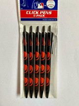 NEW Baltimore Orioles MLB Pens Click Style 10 Pens (2 packs of 5) Black Ink Nice - £10.85 GBP