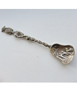 Antique Montagnani Italy Orante Brass Serving Spoon  5.25&quot; - Renaissance - $703.88 MXN