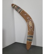 Authentic Australian Boomerang HAND PAINTED Aboriginal Art Decoration   - $28.45