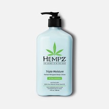 HEMPZ Triple Moisture Whipped Body Moisturizer Cream with 100% Hemp Seed Oil - £28.84 GBP