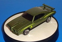 Hot Wheels 1 Loose Car &#39;70 Pontiac GTO Judge Mtflk Green w/ 5SPs - $4.00