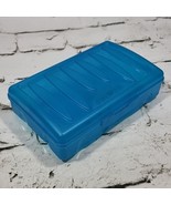 Space Maker 2 Pencil Case Blue Plastic Box Organizer Vintage 90s  - £9.37 GBP